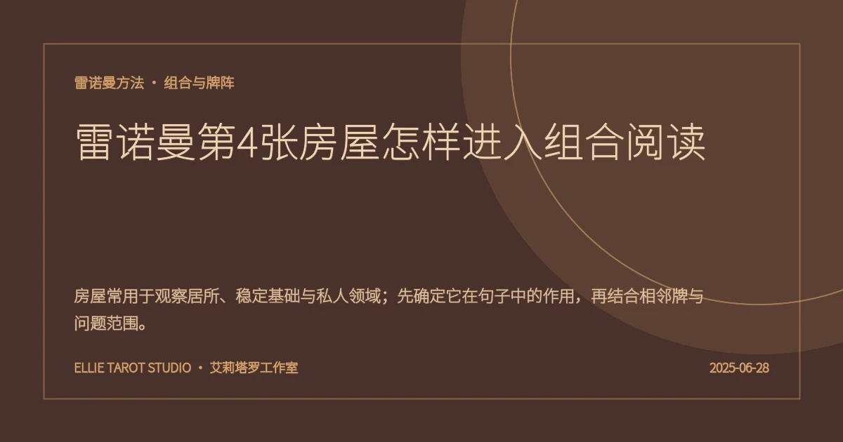 雷诺曼第4张房屋怎样进入组合阅读