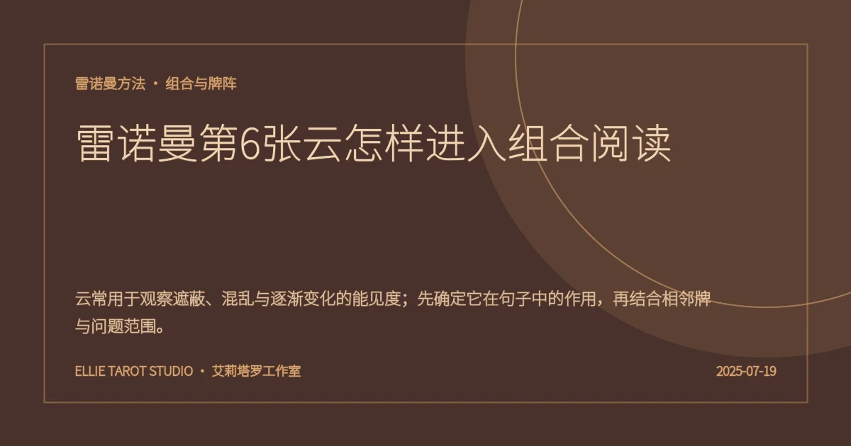 雷诺曼第6张云怎样进入组合阅读